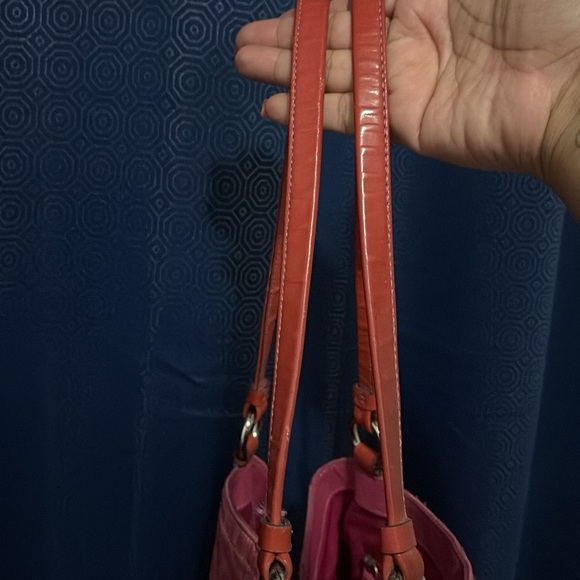 Coach Pink poppy Shoulder Bag 2010 GUC 12”x15” - Picture 8 of 17